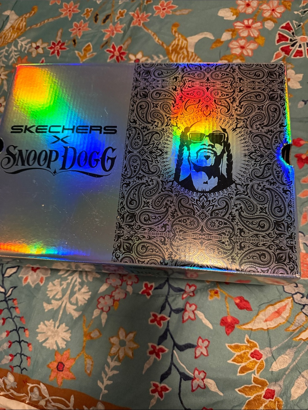 Skechers Holographic Paisley Box with Black Graphic